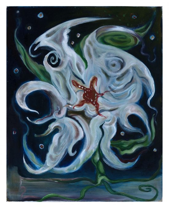 Flower, 2024. Acrylic on canvas. 20x16 inches. Courtesy the artist and Deli Gallery New York