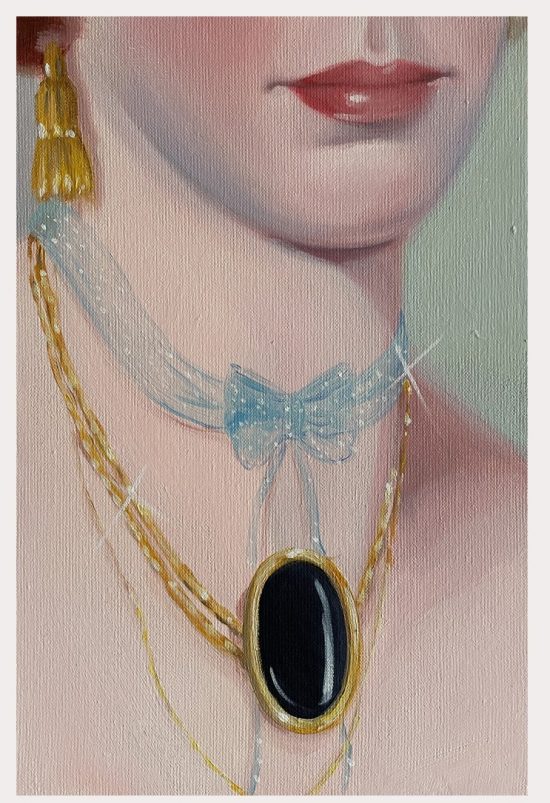 Jewelry III, 2024 Oil on canvas Cm 30x20